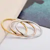 Anillos de Acero Inoxidable Brillantes Estilo Coreano para Pareja Accesorios para Mujer Moda Nueva Tendencia Anillos Sencillos Tricolor Exquisitos