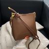 Bolsa de ombro mensageiro, bolsa de balde para deslocamento, bolsa explosiva, de alta qualidade, simples, retrô, para mãe e nicho de mãe, bolsa feminina de grande capacidade