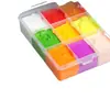 Caja de Pintura Transparente, Gouache, Acuarela, Pintura al Óleo Acrílico, Caja de Empaque de Gran Capacidad, Caja de Almacenamiento de 48 Colores, Especial para Estudiantes de Arte
