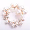Broche de Perlas de Moda Estilo Coreano para Mujer, Pin Versátil de Alta Gama para Ropa, Popular para Suéteres y Trajes, Ramillete Creativo, Botón para Bufanda de Seda