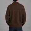 Suéter cárdigan de alta gama, peso pesado, abierto al frente para hombre, nueva colección otoño/invierno 2026, engrosado, estilo americano, corte holgado, suéter de punto casual