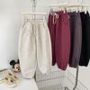 Pantalones para Niños 2026 Invierno Engrosados Versátiles Joggers para Niños y Niñas, Pantalones Largos Cálidos Forrados de Felpa