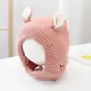 Gorro de Lana Grueso y Cálido Unisex para Niños de Otoño e Invierno Protección para Orejas de Bebé Bonito Bordado Doble de Orejas Gorro de Punto para Bebé
