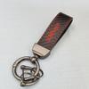Patrón de Fibra de Carbono Popular Transfronterizo Llavero de Metal para Coche y Motocicleta Llavero Patrón Imprimible Colgante para Llave de Coche