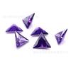 Zircônia cúbica zircão 3a triângulo 07 # roxo médio azul 08 # roxo escuro zircão azul em estoque atacado