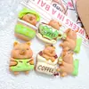 Nuevos Accesorios de Resina DIY Capillara de Café Pegamento de Crema Pasador Hecho a Mano Diadema Pegatinas de Papelería para Refrigerador
