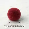 Ventas directas del fabricante: Pinzas para el cabello de bola de pelo de conejo rex sintético, pendientes, accesorios para zapatos y calcetines, colgantes hechos a mano para capa DIY, bolas para accesorios de ropa