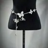 Nova Corrente de Cintura Floral com Contas em Camadas, Acessório de Cintura Versátil, Fashion e Sexy, Corrente de Cintura Fashion Personalizada