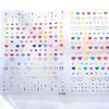 Nuevas y Versátiles Calcomanías para Uñas de Corazón de Dopamina 5D en Relieve Lazo Dulce Oso Pequeño Botón Calcomanías para Uñas Guka