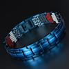 Pulsera magnética de iones negativos transfronteriza, pulsera extraíble de moda para hombre, pulsera de acero de titanio de estilo europeo y americano.