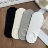 Calcetines Finos de Verano Calados Estilo Puro Deseo Invisibles Bajos Transpirables Absorbentes de Sudor Color Sólido Calcetines Tipo Barco