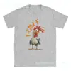 Camiseta para Hombre Divertida con Juego de Palabras de Pollo F-Caw-F Humor Única