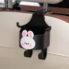 Gancho para Coche Interior de Coche Asiento Caja de Almacenamiento Multifuncional Respaldo del Asiento Gancho para Coche Dibujos Animados Lindo Portavasos para Agua Femenino