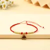 Pulseira Vermelha Novo Estilo para o Ano de Nascimento, Puramente Feita à Mão, Pulseira com Fivela de Segurança Ajustável, Pequeno Presente, Cordão para Joias Venda por Atacado