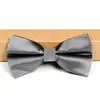 Pajarita Puntiaguda para Hombre Formal Estilo Coreano Puntiaguda Doble Capa Novio Boda Vino Tinto Pajarita Negra para Mujer