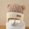 Gorro para Bebé para Otoño e Invierno, Lindo Gorro de Punto para Bebés e Infantes, Gorro Súper Adorable Engrosado que Protege las Orejas, Cálido Gorro sin Cierre para Bebés Pequeños