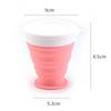 Copo de Água Dobrável de Silicone Criativo para Exterior Copo de Água Portátil Dobrável Cor Nórdica Copo Dobrável para Chá com Leite Café Em Estoque