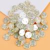 Nuevo Redondo Cosido a Mano Piña Diamante Paquete de Material DIY 10mm Acrílico Accesorios de Ropa Dorso de Cocodrilo Taladro Cosido a Mano