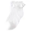 Calcetines de Princesa de Verano de Malla Transpirable para Niñas Calcetines Cortos Estilo Ins Encaje Estilo Princesa Calcetines Cortos Transpirables Absorbentes de Sudor para Bebé