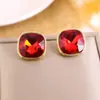 Brincos Quadrados de Zircônia Vintage, Moda Retrô, Brincos Simples e Versáteis, Brincos de Luxo Leve e de Alta Qualidade para Mulheres
