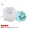 Molde de silicona tridimensional para suculentas Sanxin, para velas, DIY, vela de aromaterapia, piedra aromática de yeso, pudín, pastel, herramienta de molienda