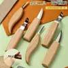 Cuchillo de Tallar Nogal Herramientas de Alfarería DIY Cuchillo de Tallar Recortar Escultura de Arcilla Cuchillo para Excavar Cimitarra Set de Tallado para Carpintería Set de 6 Piezas