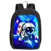 Mochila DIY Impresa de Astronauta 16 Pulgadas Doble Capa 40 cm de Altura Mochila DIY para Estudiante