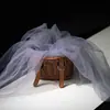 Tela de malla de hilo de niebla de hadas ins, suave, hecha a mano, bricolaje, color sólido, velo de encaje, tela de tul transparente para ropa