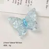 Acessórios de Resina Desenho Animado DIY Enfeites Levemente Translúcidos Borboleta Cola de Creme Presilhas de Cabelo Capas de Celular Fivelas de Sapato Chaveiros Pingentes Combinando