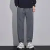 Pantalones jogger casuales de otoño para hombre, pantalones largos casuales holgados, pantalones deportivos de trabajo duraderos con cintura elástica y tobillos acanalados