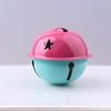 4cm Llavero de Metal con Campana Grande de Dos Colores Lacados Bloque de Color Colgante para Bolso Accesorios para Joyería DIY Campana Estilo Chino