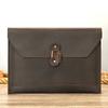 Bolso para computadora de piel de vaca de capa superior, bolso forro para notebook transfronterizo, bolso de mano para tarjetas, bolso retro de negocios para oficina al por mayor