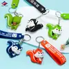 Long Zhiyu 15 Anos Pingente de Animal de Desenho Animado Cola Macia de PVC Boneco Estéreo 3D Chaveiro Personalizado Fornecedor de Alta Qualidade