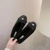 Zapatos de Mujer Estilo Chanel con Tacón Oculto Forrados de Piel 2025 Otoño/Invierno Nuevos Antideslizantes Mary Jane Zapatos de Ballet