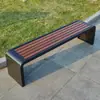 Cadeira de parque, banco de exterior, assento ao ar livre, cadeira de parque em aço inoxidável, banco de exterior, assento de lazer, estrutura de ferro