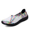 Zapatos de mujer Amazon Four Seasons 2024 hechos a mano, una generación de estaciones independientes, zapatos de mujer informales tejidos para viajes al aire libre