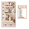 Painel de Pegboard Personalizado Suporte de Parede Ganchos Prateleiras Placa Criativa para Pendurar na Parede Prateleira de Armazenamento de Madeira