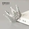Punto Triángulo Corona de Perlas Decoración de Pastel Corona Nupcial Tiara Adornos para Hornear Decoración Popular de Flores