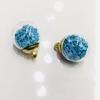 Colgante de Bola de Cristal Transparente con Lentejuelas de Estrella de Colores Materiales para Joyería de Pendientes Hechos a Mano, Tornillos para Orejas, Pulseras