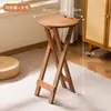 Taburete de cocina multifuncional para uso doméstico, taburete plegable, taburete escalera de tres peldaños, portátil, engrosado, taburete pequeño, taburete de bar
