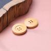 Botones de madera de alta calidad botones decorativos para ropa de niños botones redondos versátiles para abrigo suéter camisa botones de madera