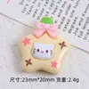 Lindo Miau Miau Estrella Botella Dibujos Animados Joyería DIY Pegamento Cremoso Resina Accesorios Pequeños Zapatos Creativos con Agujeros Hebilla Bolsa de Material