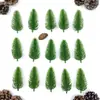 Accesorios para plantas artificiales transfronterizos, agujas de pino de plástico, decoraciones navideñas y esquejes decorativos para manualidades