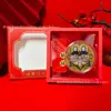 Venda Quente Transfronteiriça Modelo Explosivo Bolsa Cabeça de Tigre Adesivo de Celular Ouro Puro 999 Patrimônio Cultural Imaterial Corrente Nacional Floco de Ouro Auspicioso Presente para Transmissão ao Vivo