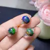 Anillo de Ópalo Natural Piedra Principal 8*10 Anillo para Mujer Plata 925 Colores Brillantes Color Fuego Montaña