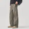 Calça Casual Masculina Nova Estilo Primavera e Outono 2026, Calça Reta Solta e Confortável, Calça de Trabalho Versátil e Fashion para Homens