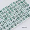 Cristal Dongzhou 8*10 Rocas Medianas Azúcar Cristalizado Pedrería para Uñas Rectangular Ángulo Recto Cubo de Azúcar Fondo Puntiagudo Brillante Vidrio K9 Accesorios para Uñas