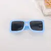 Gafas de Sol de Marco Cuadrado Nuevo Transfronterizas Tendencia Europea y Americana Moda Pu Versátiles Simples Cuadradas Fabricante Mayorista