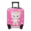 Maleta Trolley para Niños al por Mayor 18 Pulgadas 3D Dibujos Animados Estéreo Linda Maleta Rueda Universal Maleta Contraseña Estuche de Abordaje