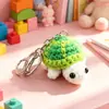 Chaveiro de tartaruga fofo transfronteiriço, mini brinquedo de pelúcia de crochê de tartaruga, pequeno brinquedo criativo, chaveiro adorável